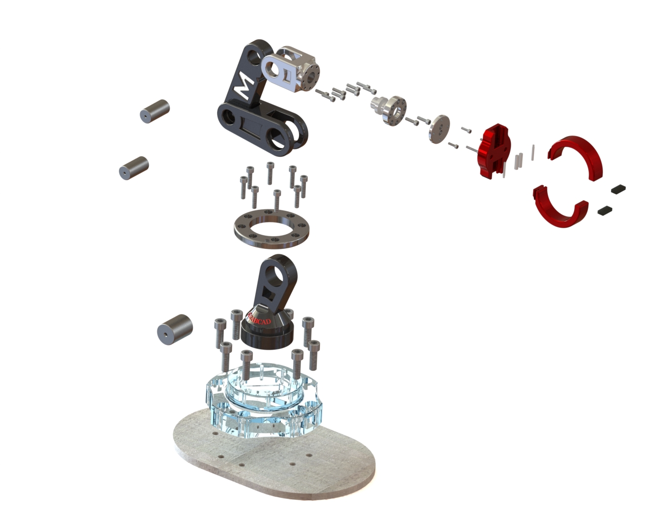 037- Grabcad4m机械臂 SW17