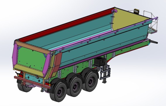 Z0110-27M3半管自卸半挂车三维Step