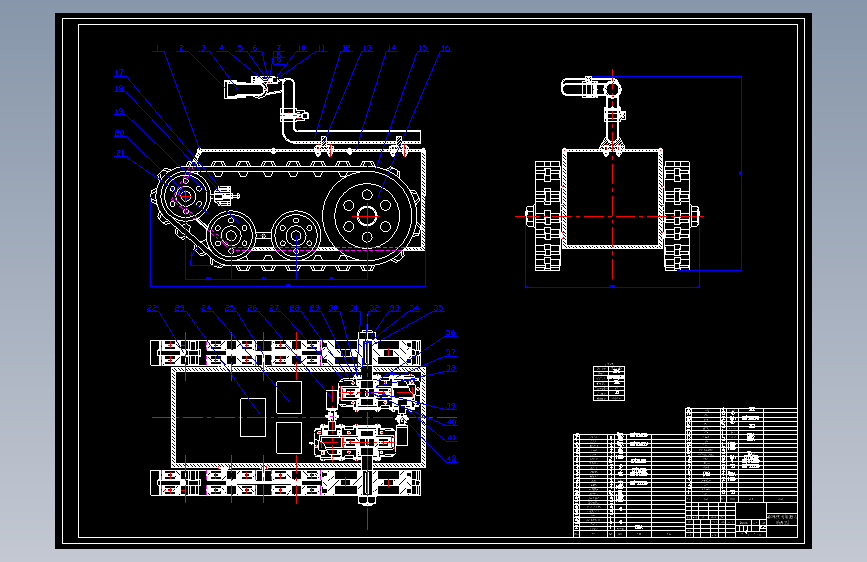 Z0872-森林灭火机器人+CAD+说明书