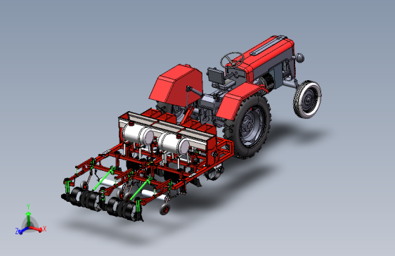 D1272-油菜免耕播种机三维SW2022带参+CAD+说明书