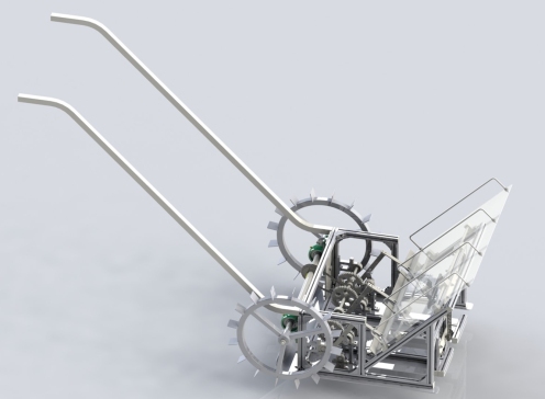 D1047-人力手拉插秧机模型文件三维SW2020无参+CAD+说明书