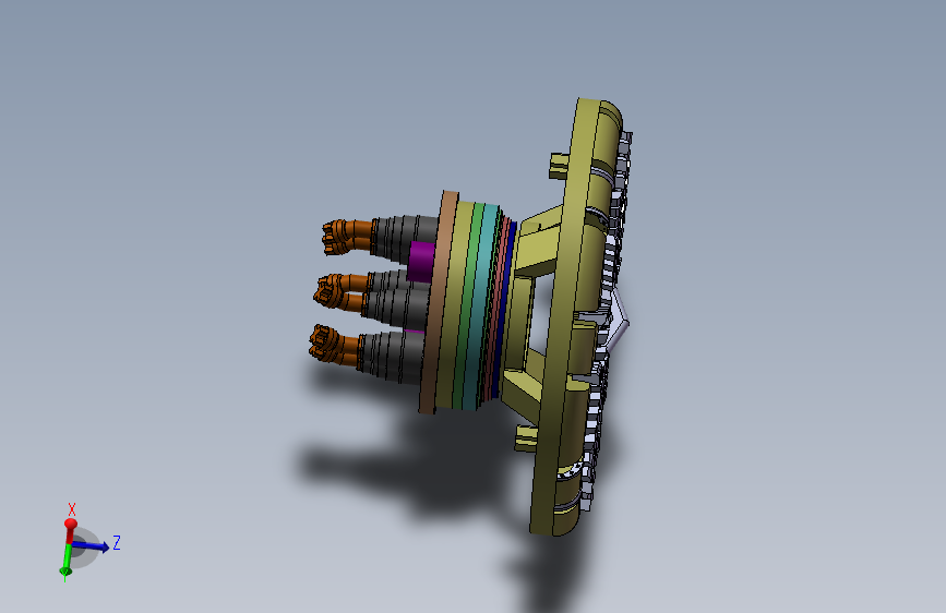 D0993-泥浆式地下管廊盾构机刀盘与刀盘驱动方案设计+CAD+说明书