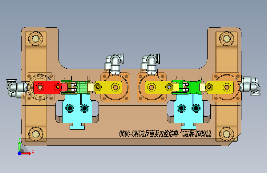 320-0690-CNC2反面及内腔结构加工治具-气缸版-200927_UG NX 10_模型图纸下载 – 懒石网