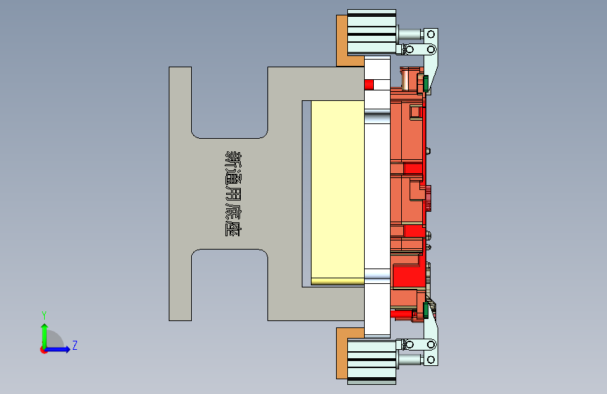 536-CNC2-铣内腔工装治具模型-20210625-老治具 左侧视图