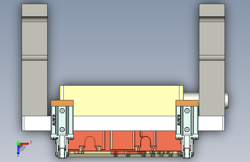 536-CNC2-铣内腔工装治具模型-20210625-老治具 俯视图