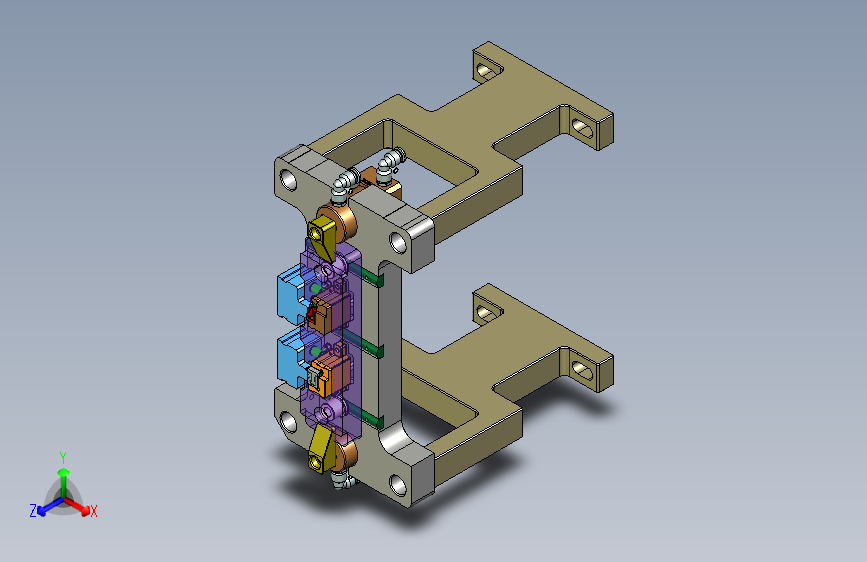 0692-CNC1成型坯料工装治具模型-210315