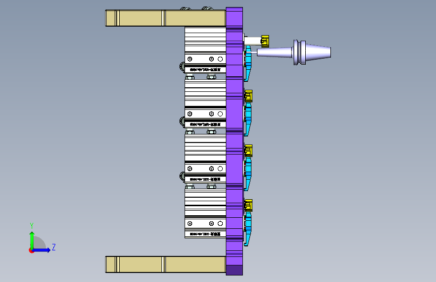 A00-0688-CNC2反面及内腔结构加工治具-20200615 左侧视图