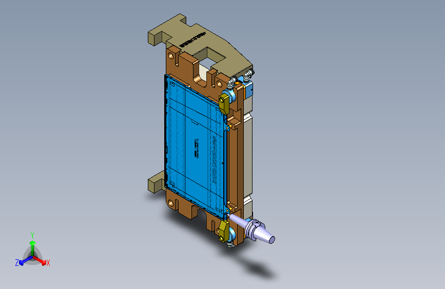 B9400-A-CNC2-铣HINGE缺口工装治具模型-220401