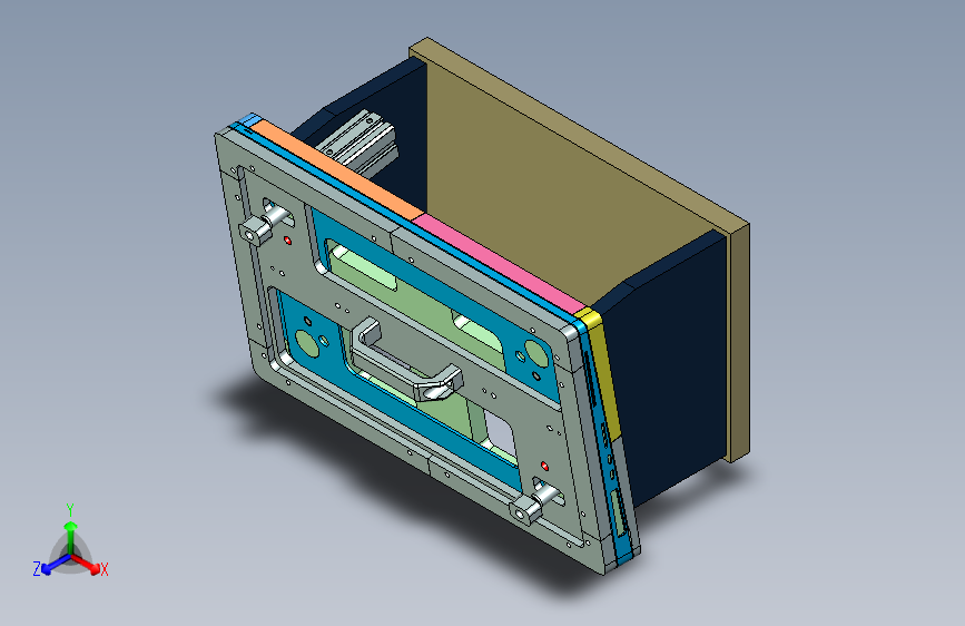 EDA50-CNC4-190312-工装治具模型拉丝治具