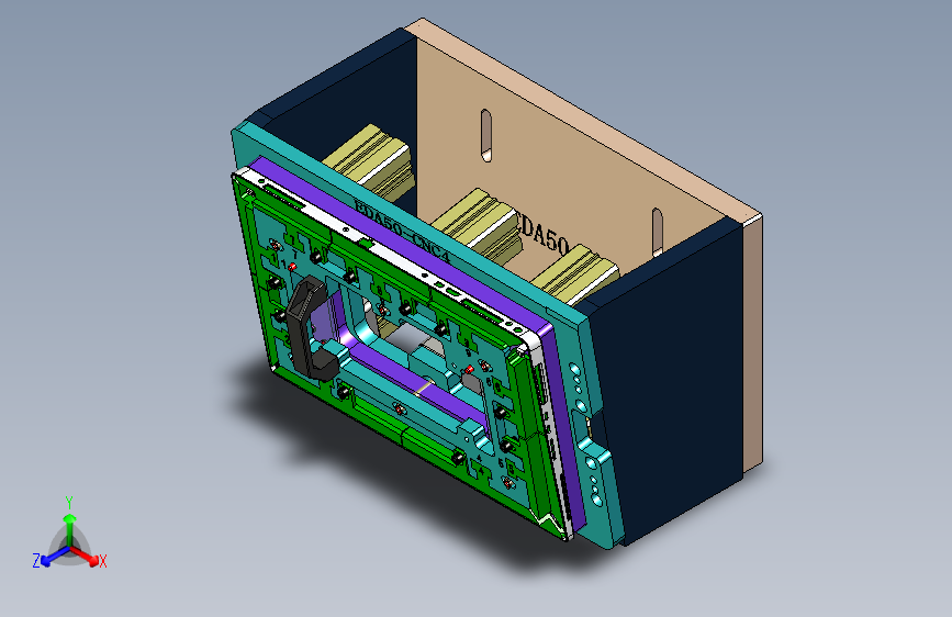 EDA50-CNC4-190312-工装治具模型方案一分滑块
