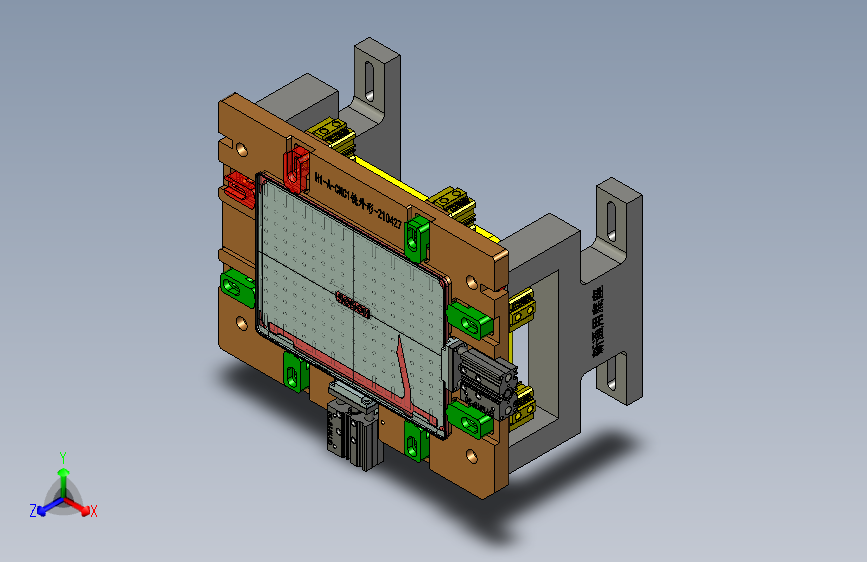 H1-A-CNC1铣外形工装治具模型-210425-材质铝