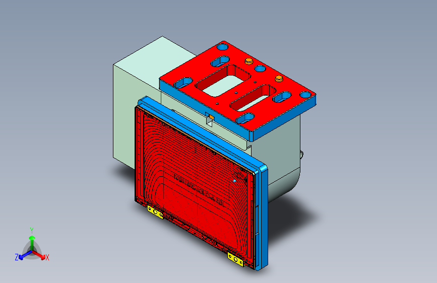 JG1-A-CNC4工装治具模型外观毛刷四轴验证-210408