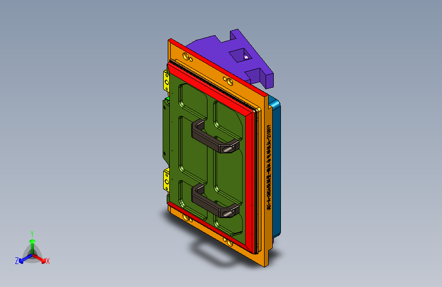 JG1-A-CNC6铣侧壁工装治具模型-矮机台电磁铁