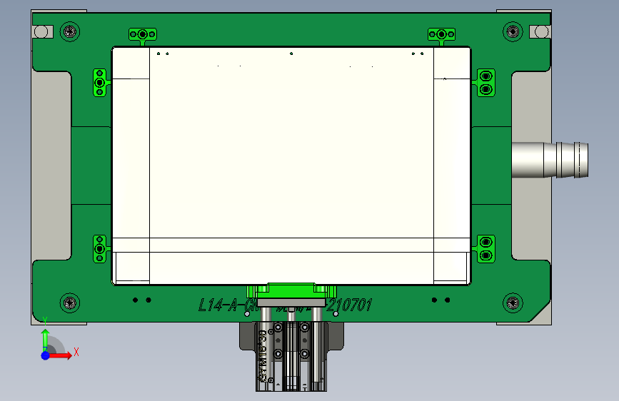 L14-A-CNC1工装治具模型-210701 正面视图