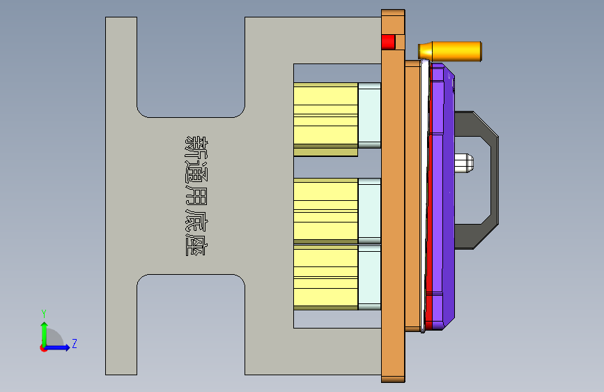 M1-C-CNC6.5修盖版工装治具模型-201119 左侧视图