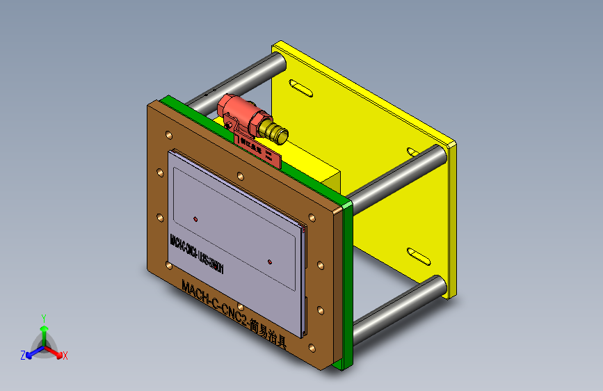 mach-cnc2简易治具工装治具模型-2020046