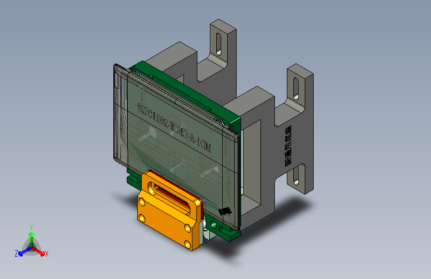 MD1-A-CNC7工装治具模型外观槽结构-210508