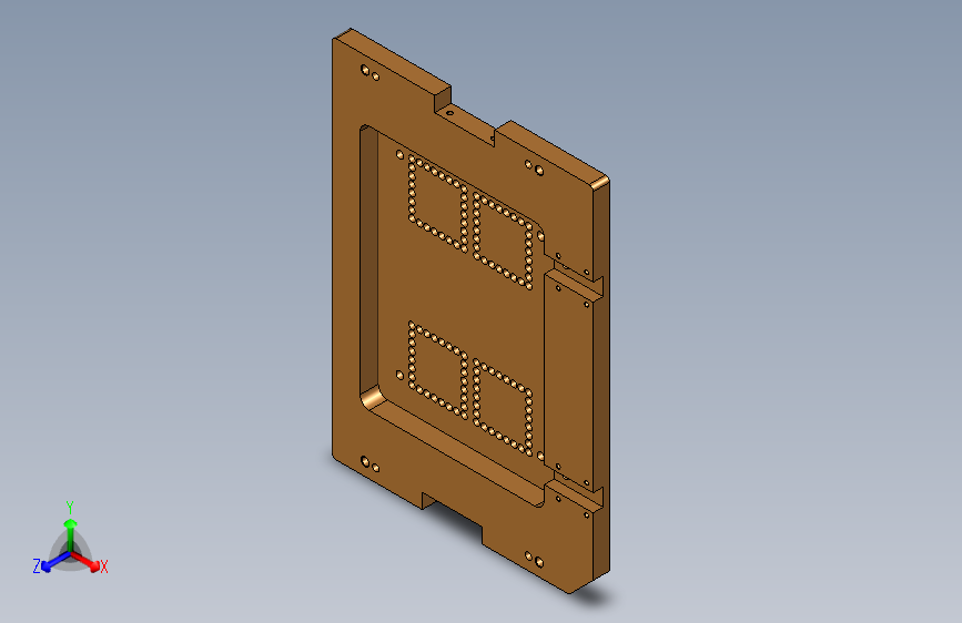 MD1-A-CNC8工装治具模型铣外形-210508