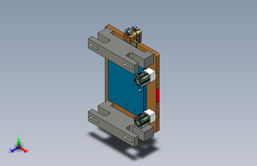 MD1-A-CNC8工装治具模型铣外形-210706