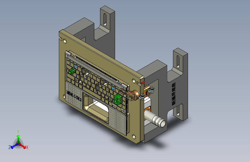 UM5401-C-CNC3铣TP框C角工装治具模型-201215