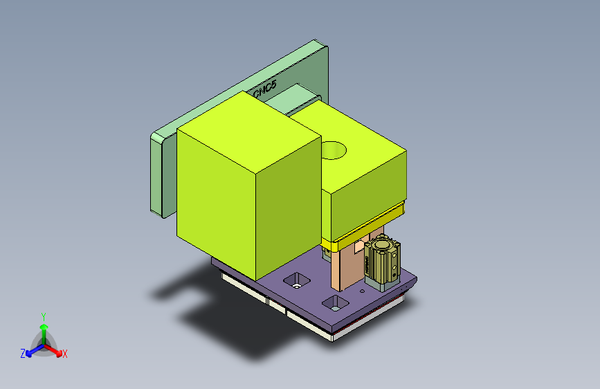 UX363-C-CNC工装治具模型铣侧孔验证-210414