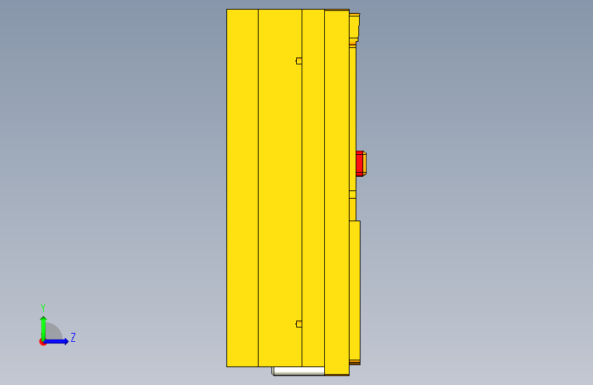UX363工装治具模型简易治具-01 左侧视图