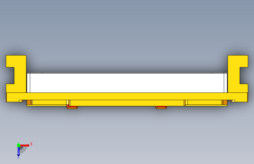 UX363工装治具模型简易治具-01 俯视图