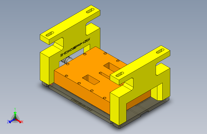 X321工装治具模型-A工装治具模型-CNC2