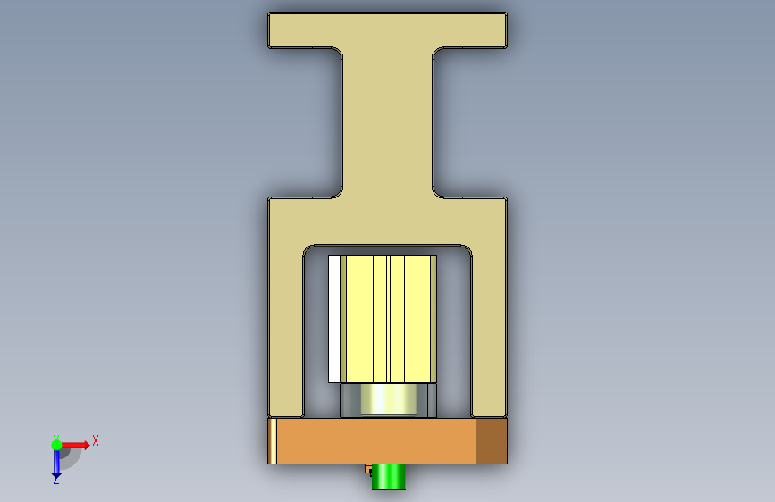 旭创0689-工装治具模型CNC1-200616 俯视图