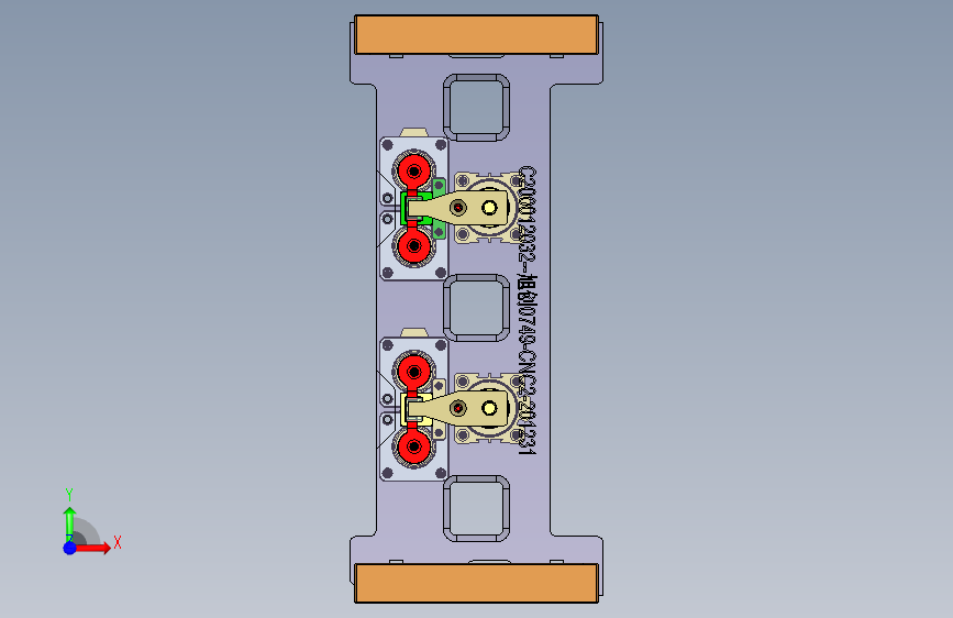 旭创0749工装治具模型-CNC2-201231 正面视图