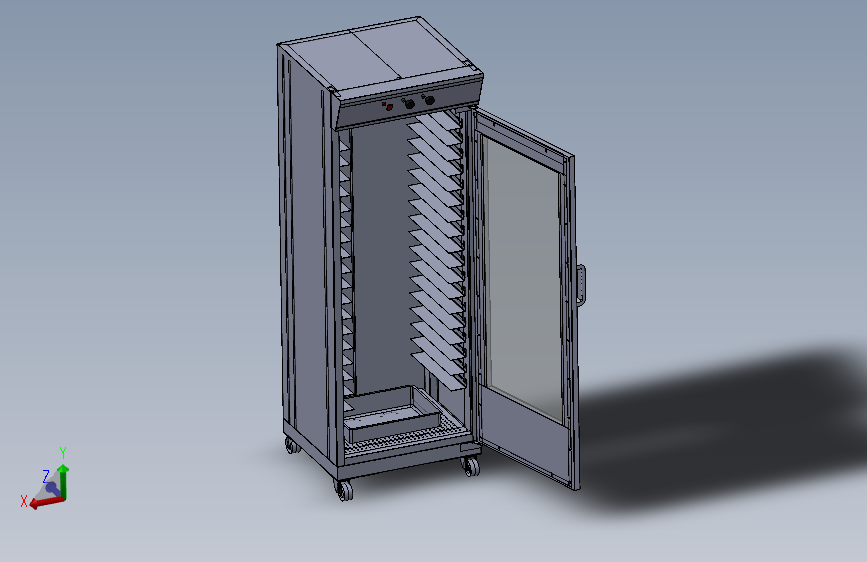 700x600x2000烤箱钣金图纸