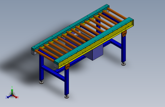 2米0.62米滚筒输送机