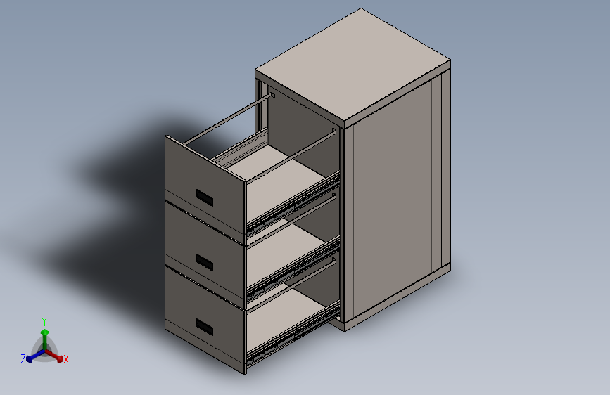 家具金属抽屉柜