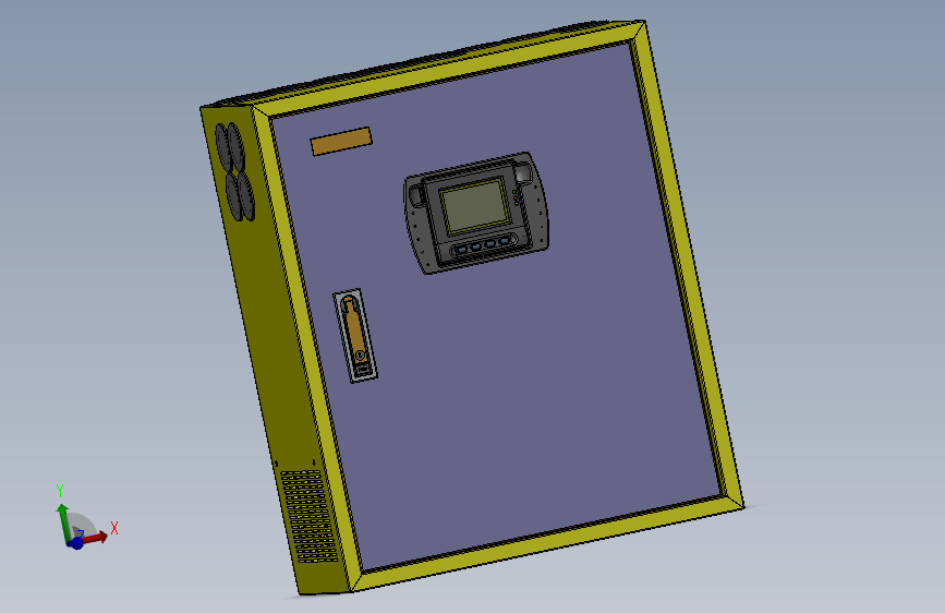 室内悬挂式机箱钣金结构3D图纸Solidworks设计