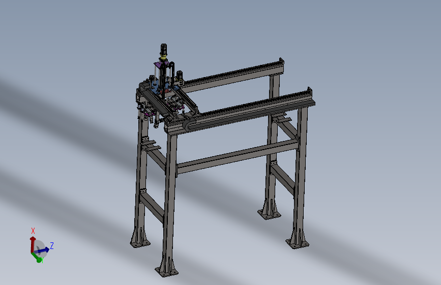 龙门架运输机械手3D模型图纸