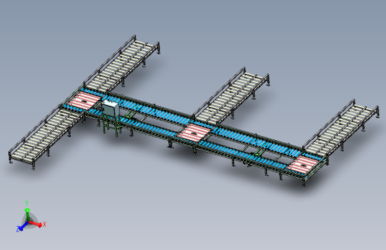 组合滚筒输送机流水线