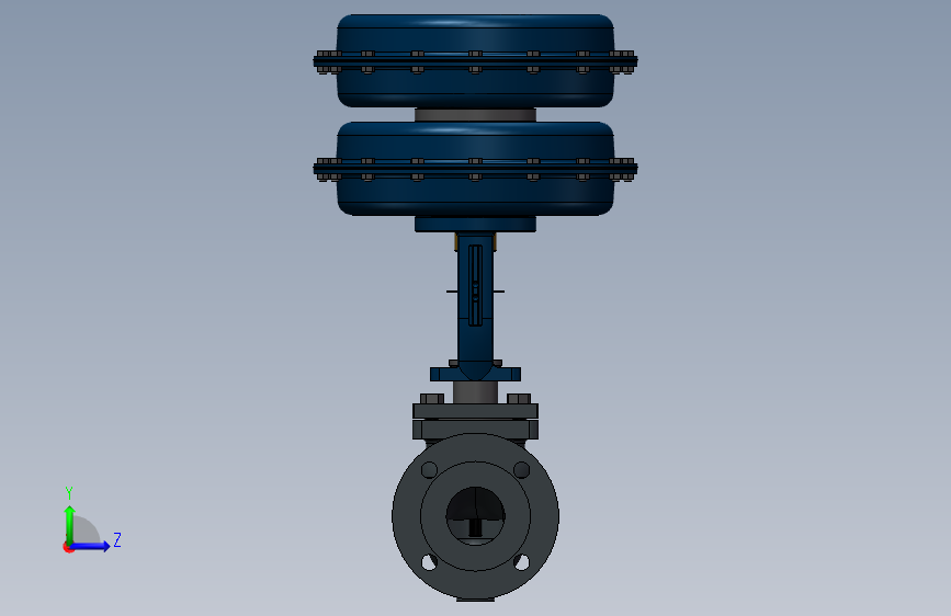 ways-6-30-psi-阀门-hofmann-m806553c-630-dn65-sm-2x360 格式:STP IGS SAT SW 左侧视图