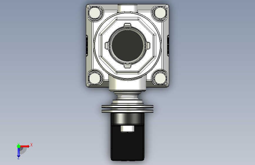 阀门jis10k-25a-manual-ball-valve-1 1 STP 俯视图