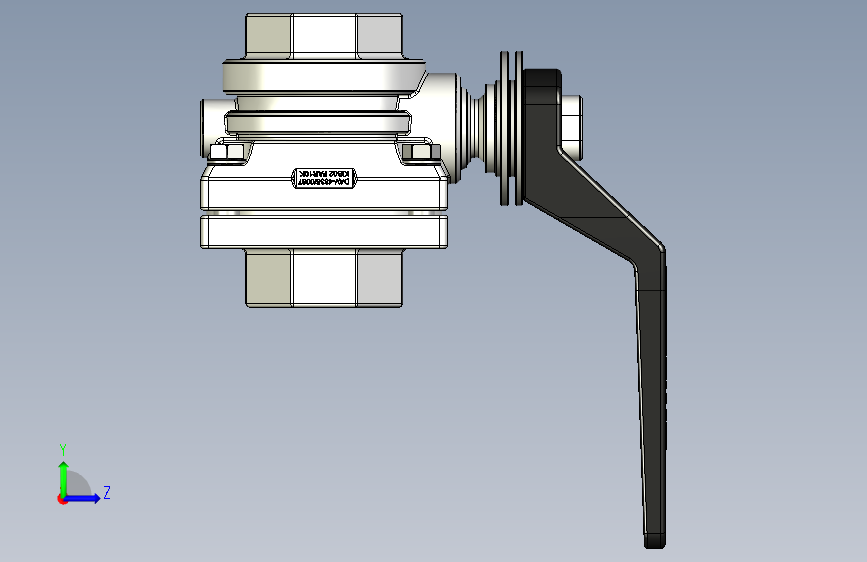阀门jis10k-25a-manual-ball-valve-1 1 STP 左侧视图