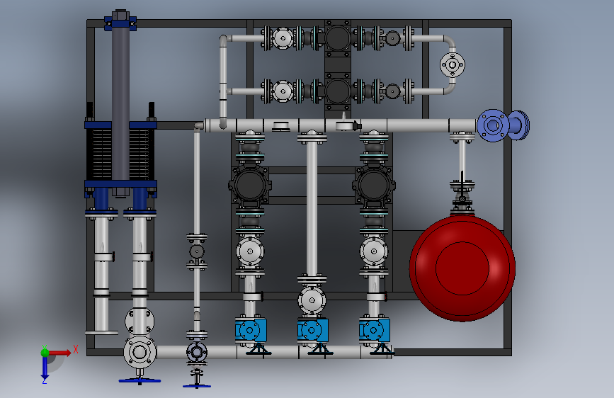 DN65_DN65板式换热机组_SOLIDWORKS 2014_模型图纸下载 – 懒石网