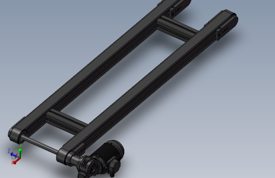 带齿带的双轨输送机构