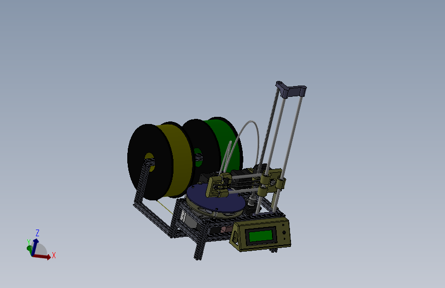 极坐标双色3D打印机