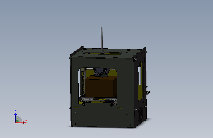 迷你封闭式3D打印机带螺丝