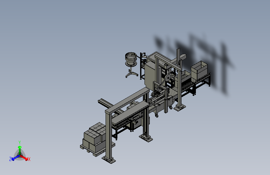 轴承密封圈打包包装机流水线