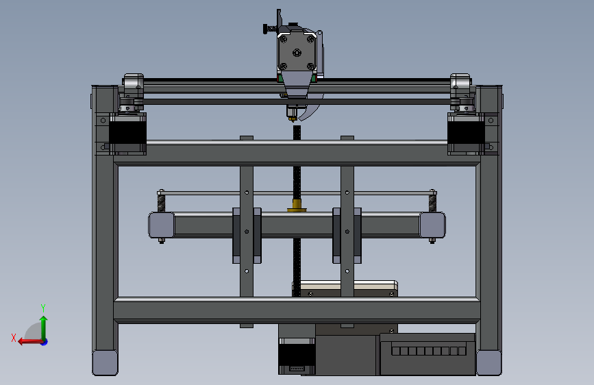 300x300mm3d打印机 背面视图