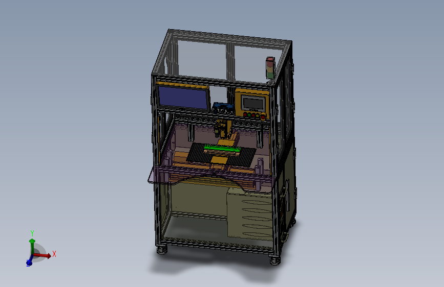 1050x710x1671机架非标设备框架台架