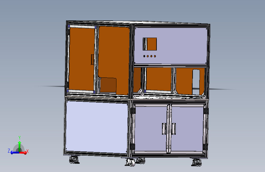 1100x1180x1455机架非标设备框架台架