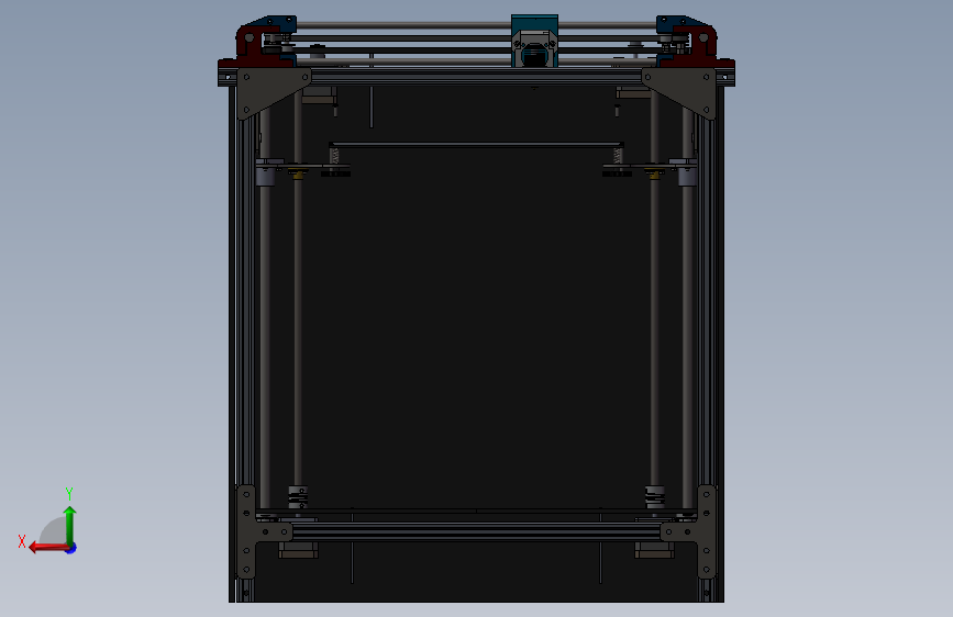core-xy-3d打印机300X300X400 背面视图