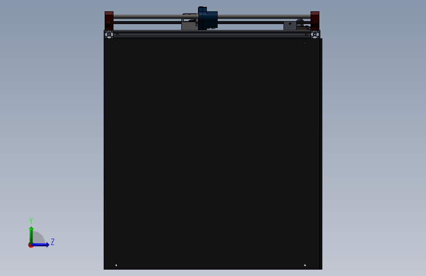 core-xy-3d打印机300X300X400 左侧视图