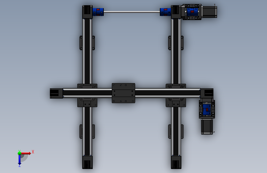 MJ45模组XY工字平装_SOLIDWORKS 2016_模型图纸下载 – 懒石网